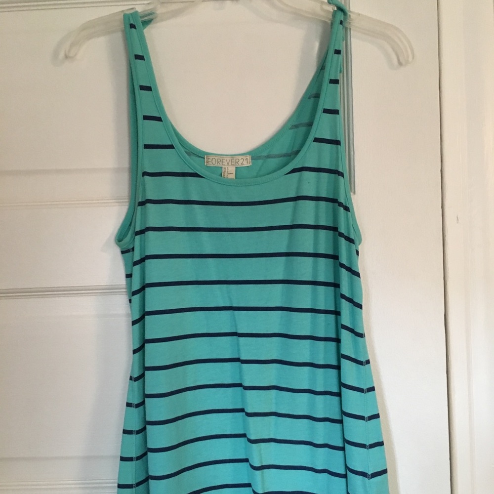 Blue striped tank